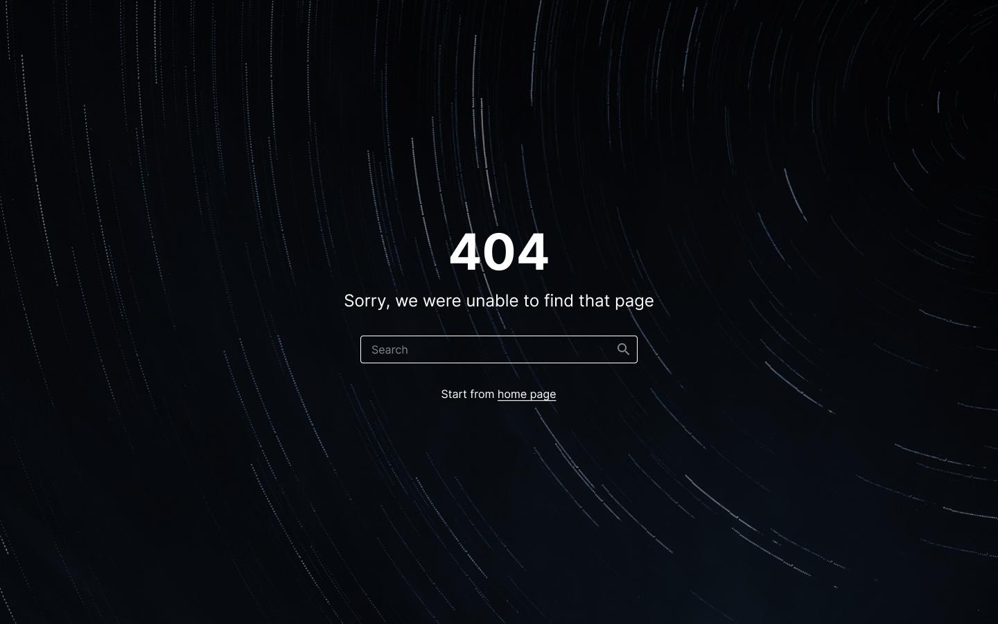 пример ошибки 404