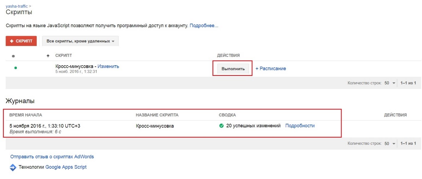 Кросс-минусовка в Adwords 2-мя способами