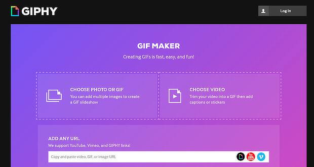 giphy is a visual content creation tool