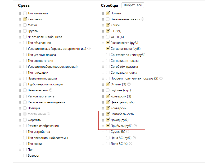 Ключевые цели Яндекс.Директ