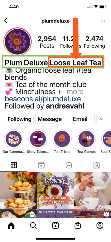 SEO способствует видимости аккаунта Instagram* в органической выдаче