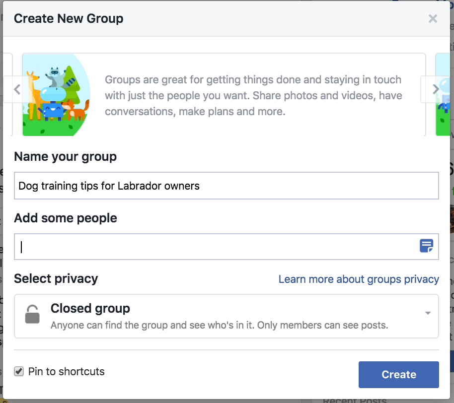 Как создать группу в Facebook