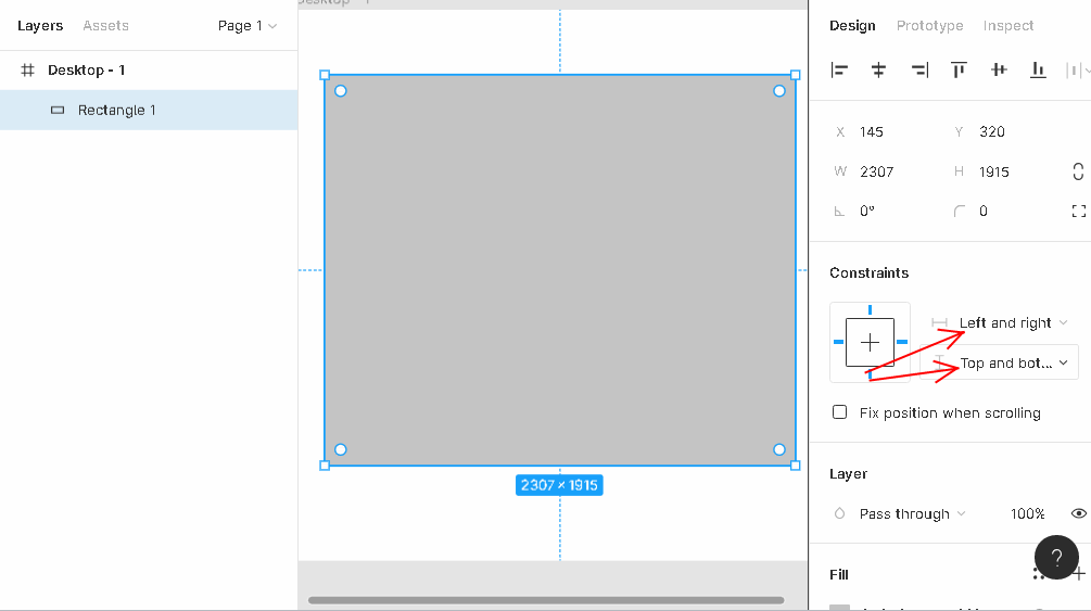 Constraints в фигме. Figma constraints and resizing где находится.